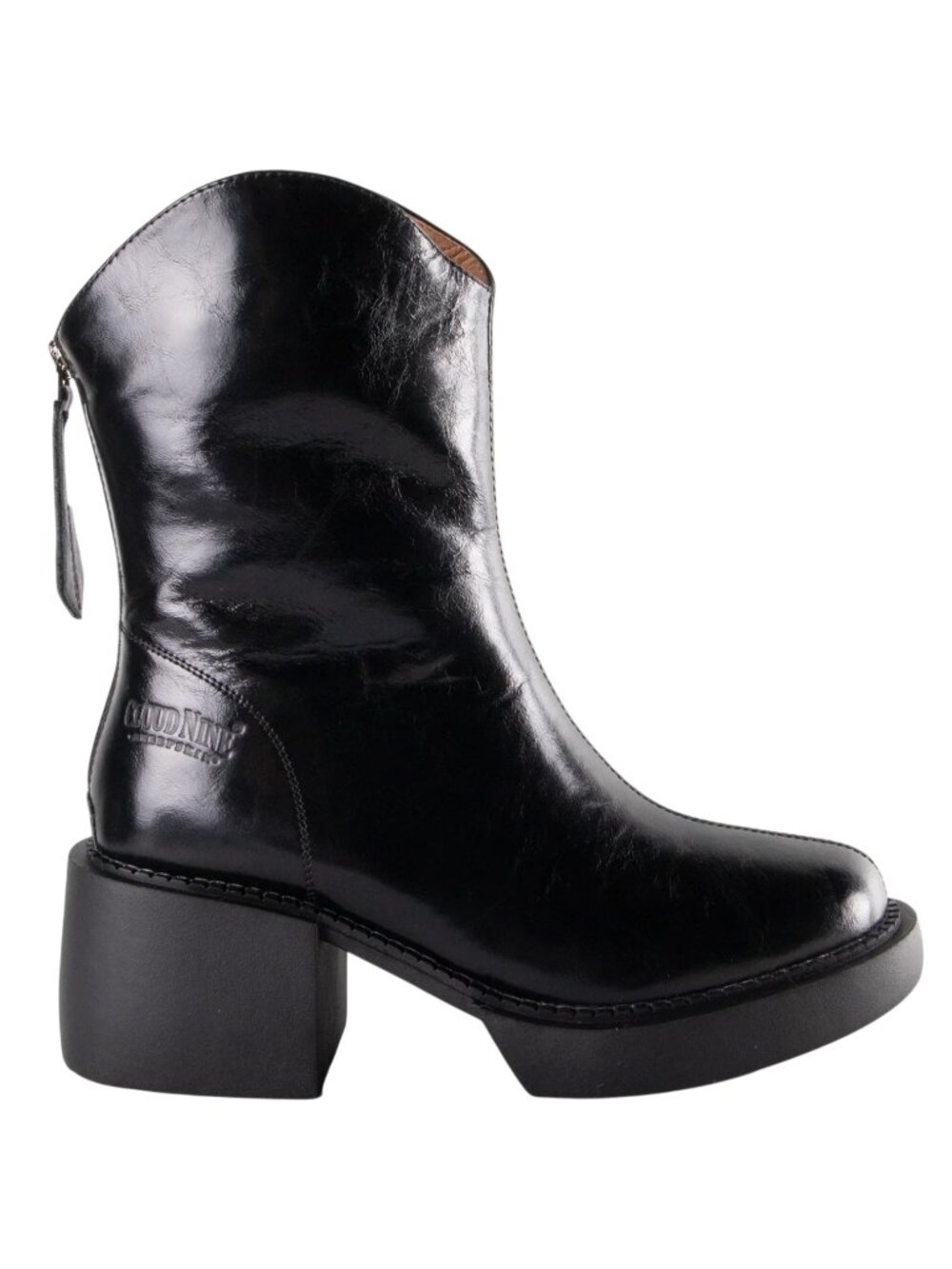 Cloud Nine Shaylee Sheepskin Leather Boots 8 Black CNS154